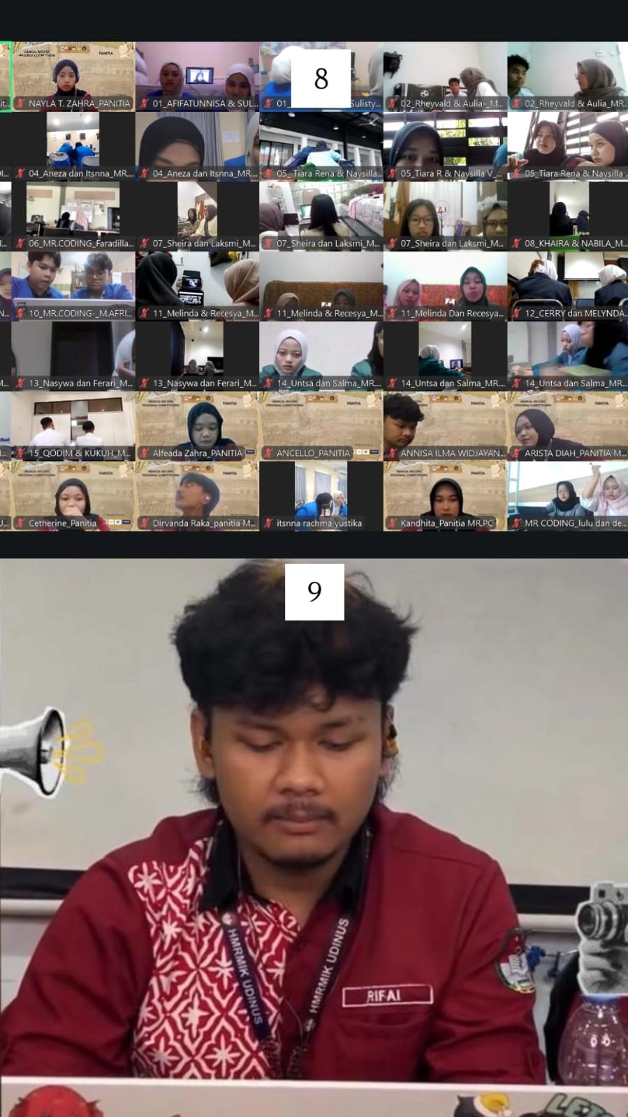 Keterangan : Gambar 8 Babak Penyisihan MR.Coding, Babak 9 Penutupan Acara Babak Penyisihan